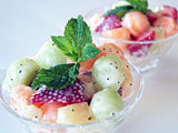 fruit salad with poppyseed dressing