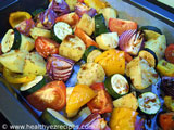 roasted vegetable salad with balsamic