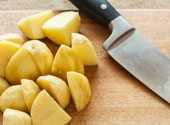 chopped potatoes